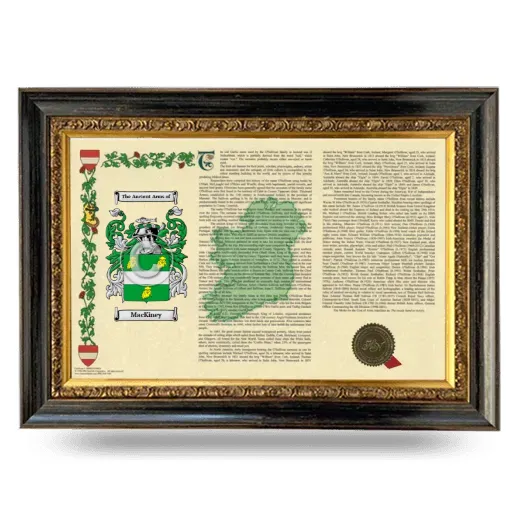 MacKiney Armorial Landscape Framed - Heirloom