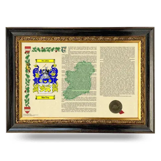 MacVey Armorial Landscape Framed - Heirloom