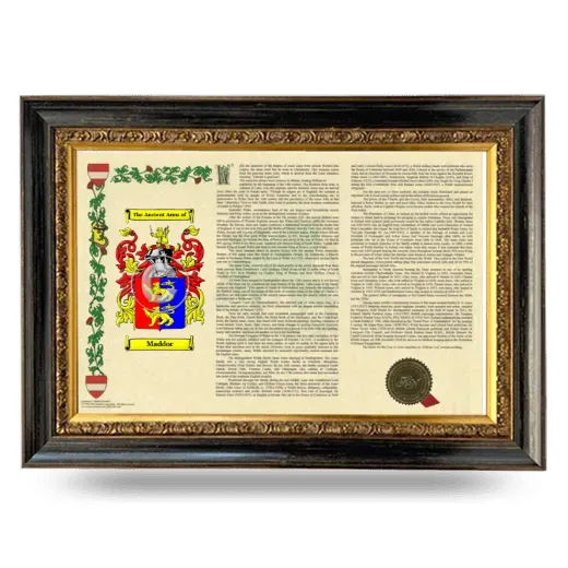 Maddoc Armorial Landscape Framed - Heirloom