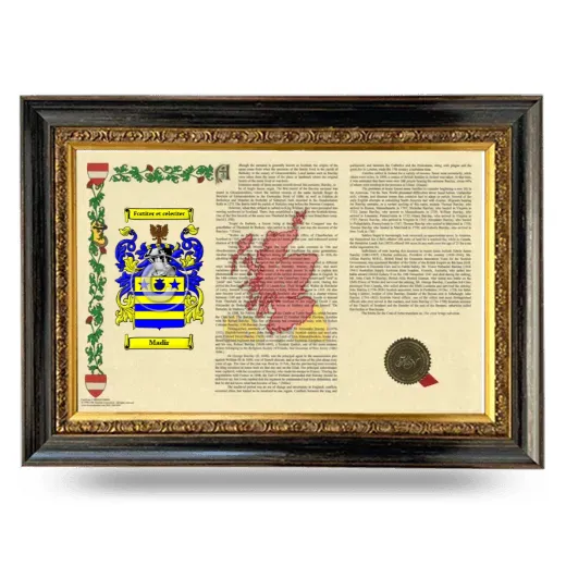 Madir Armorial Landscape Framed - Heirloom