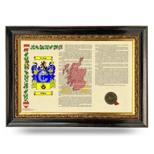 Mafey Armorial Landscape Framed - Heirloom