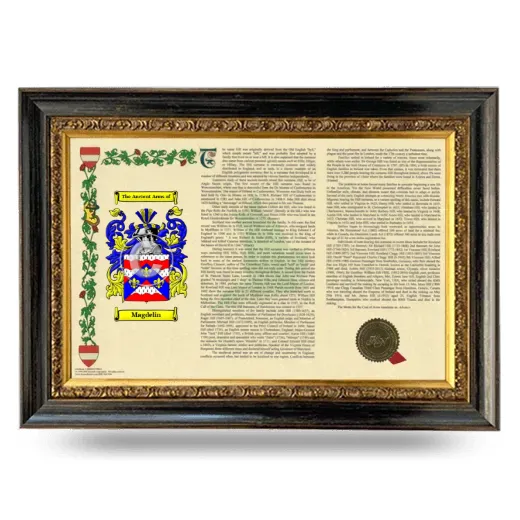 Magdelin Armorial Landscape Framed - Heirloom