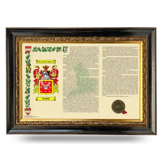 Maidell Armorial Landscape Framed - Heirloom