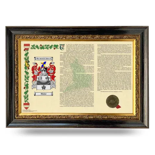 Maize Armorial Landscape Framed - Heirloom