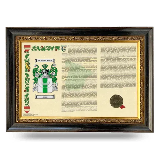 Maja Armorial Landscape Framed - Heirloom