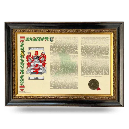 Malde Armorial Landscape Framed - Heirloom