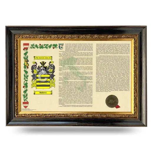 Maletta Armorial Landscape Framed - Heirloom