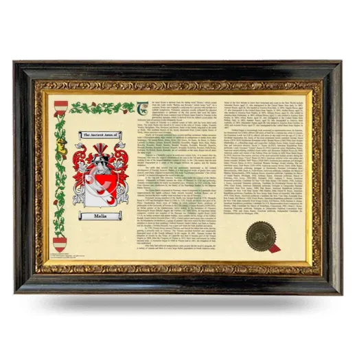 Malia Armorial Landscape Framed - Heirloom