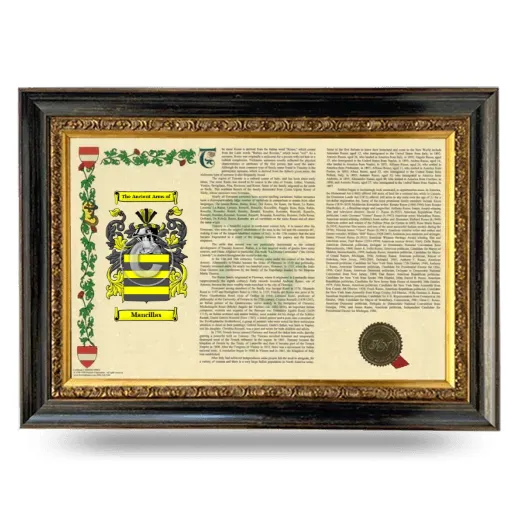 Mancillas Armorial Landscape Framed - Heirloom