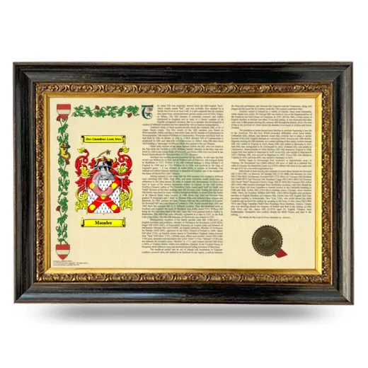 Mander Armorial Landscape Framed - Heirloom