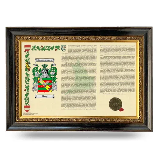 Mang Armorial Landscape Framed - Heirloom