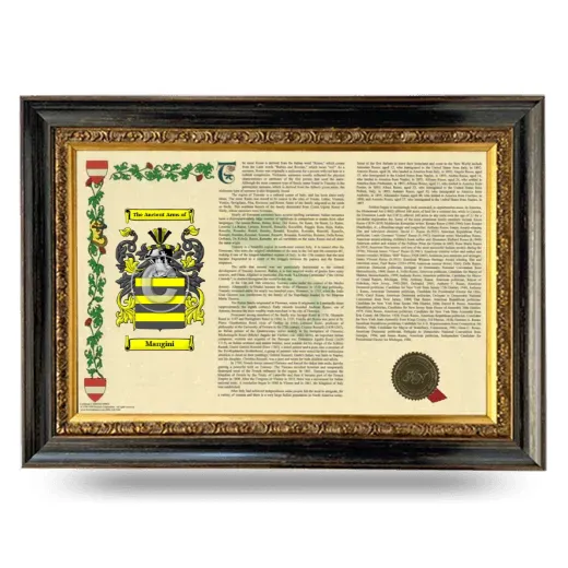 Mangini Armorial Landscape Framed - Heirloom