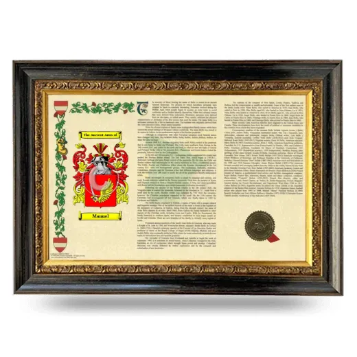 Manuel Armorial Landscape Framed - Heirloom