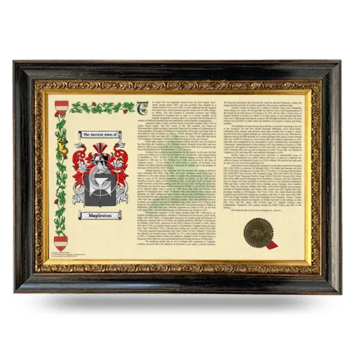 Mapleston Armorial Landscape Framed - Heirloom
