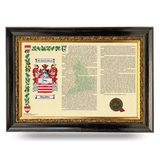 Mapother Armorial Landscape Framed - Heirloom