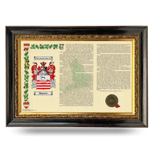 Mapower Armorial Landscape Framed - Heirloom