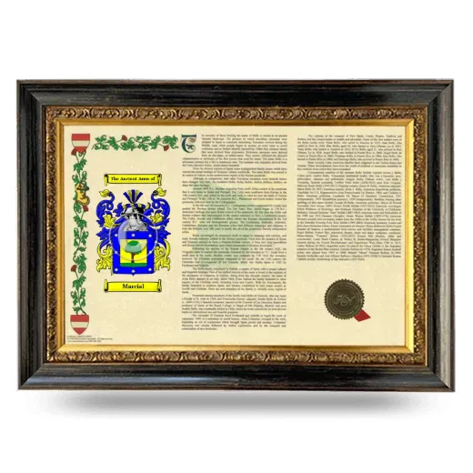Marcial Armorial Landscape Framed - Heirloom