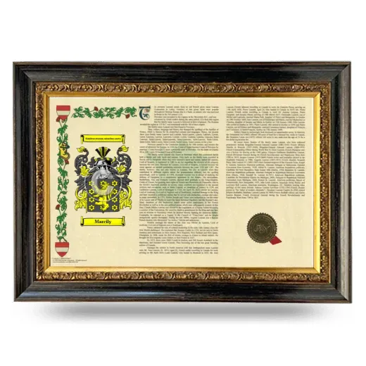 Marcily Armorial Landscape Framed - Heirloom