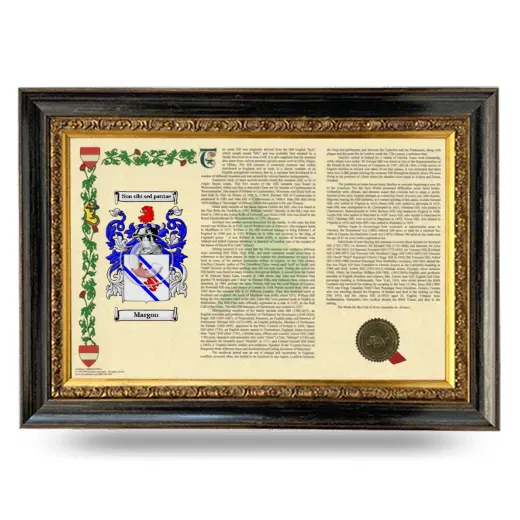 Margon Armorial Landscape Framed - Heirloom