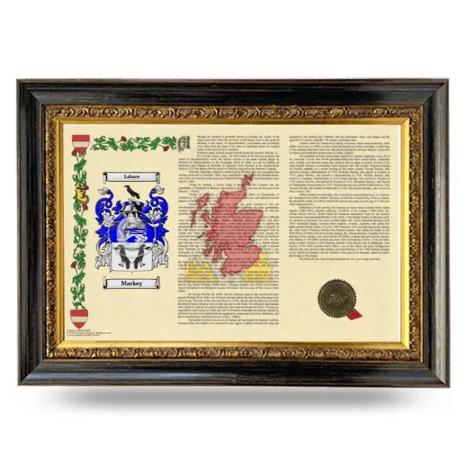 Markey Armorial Landscape Framed - Heirloom