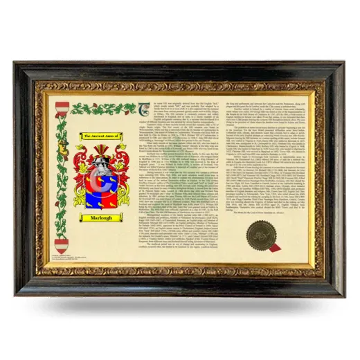 Marlough Armorial Landscape Framed - Heirloom