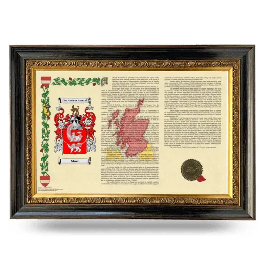 Marr Armorial Landscape Framed - Heirloom