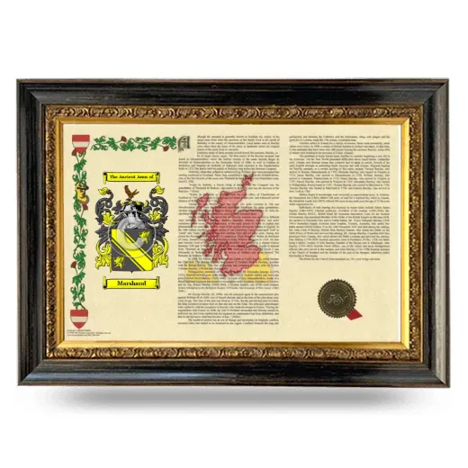 Marshand Armorial Landscape Framed - Heirloom