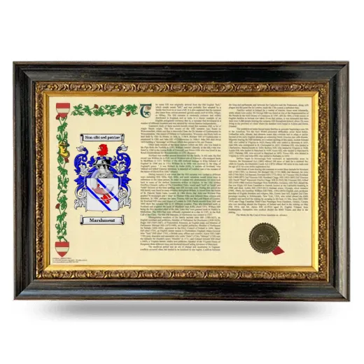 Marshment Armorial Landscape Framed - Heirloom
