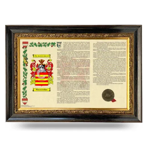 Mascarenhas Armorial Landscape Framed - Heirloom