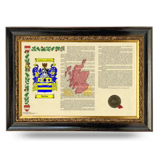 Mather Armorial Landscape Framed - Heirloom