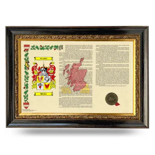 Matier Armorial Landscape Framed - Heirloom