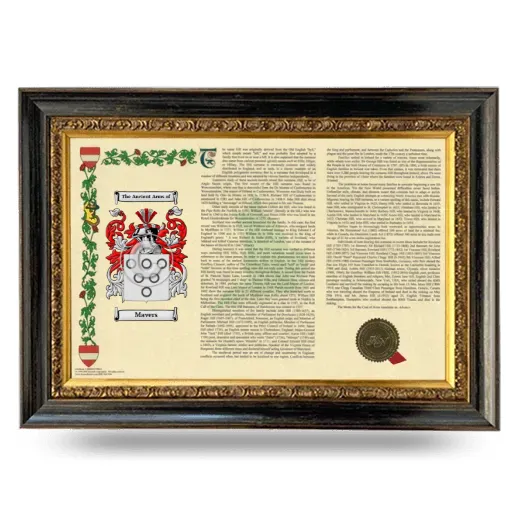 Mavers Armorial Landscape Framed - Heirloom