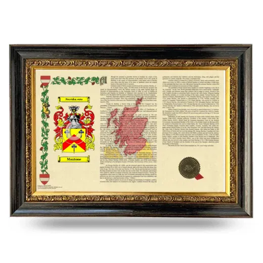 Maxtone Armorial Landscape Framed - Heirloom