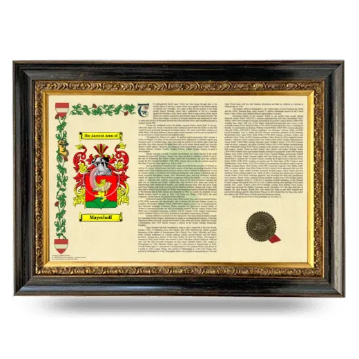 Mayerhoff Armorial Landscape Framed - Heirloom