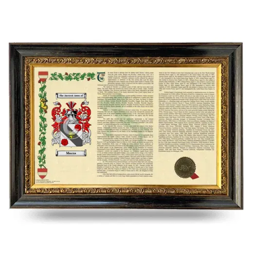 Mazza Armorial Landscape Framed - Heirloom