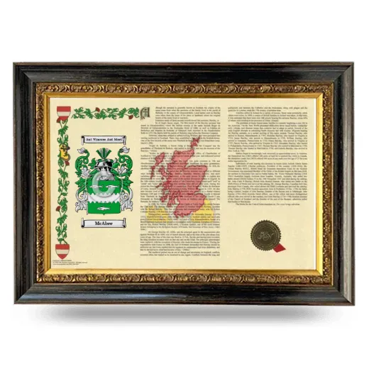 McAbee Armorial Landscape Framed - Heirloom