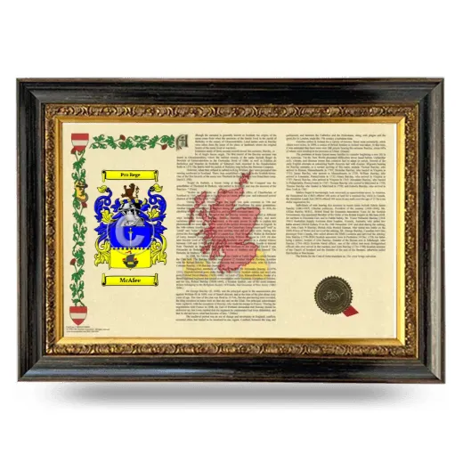 McAfee Armorial Landscape Framed - Heirloom