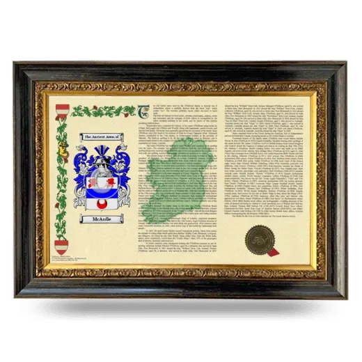 McArdle Armorial Landscape Framed - Heirloom