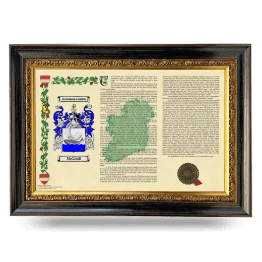 McCahill Armorial Landscape Framed - Heirloom