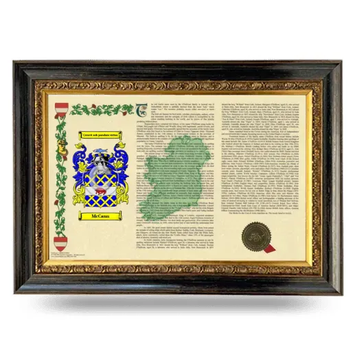McCann Armorial Landscape Framed - Heirloom