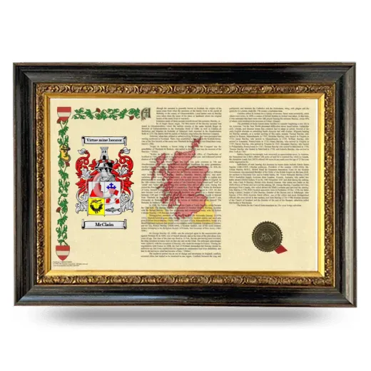 McClain Armorial Landscape Framed - Heirloom