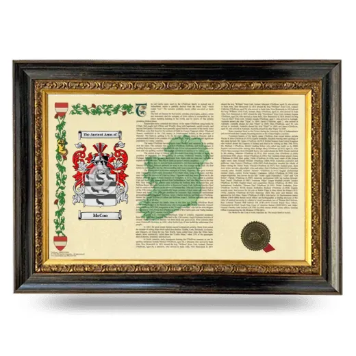 McCoo Armorial Landscape Framed - Heirloom