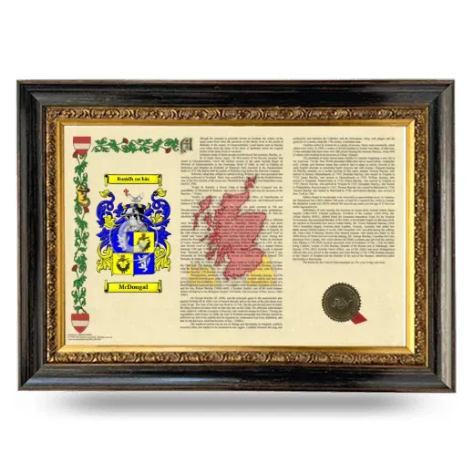 McDougal Armorial Landscape Framed - Heirloom
