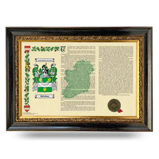McGahey Armorial Landscape Framed - Heirloom