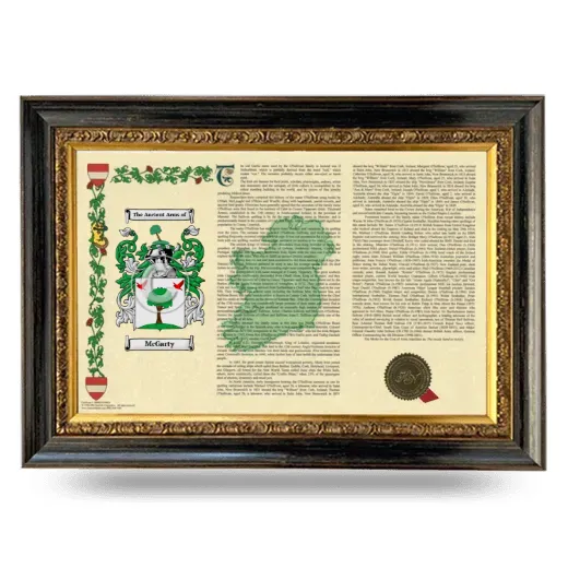 McGarty Armorial Landscape Framed - Heirloom