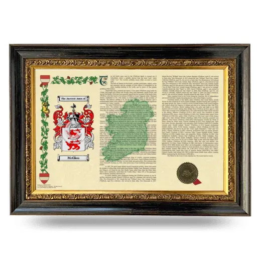 McGlen Armorial Landscape Framed - Heirloom