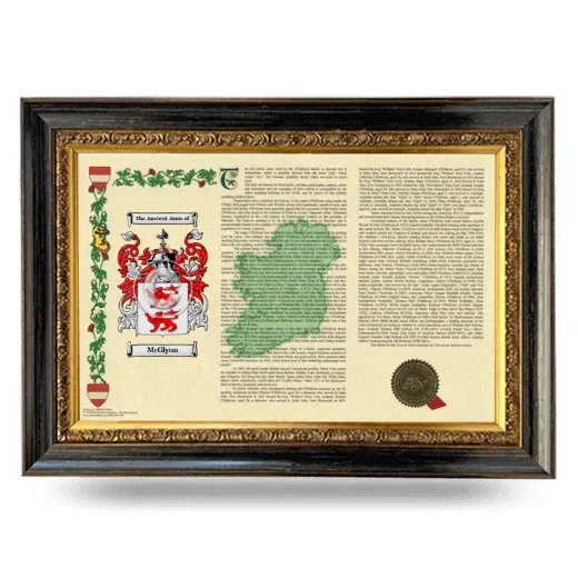 McGlynn Armorial Landscape Framed - Heirloom