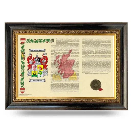 McKessock Armorial Landscape Framed - Heirloom