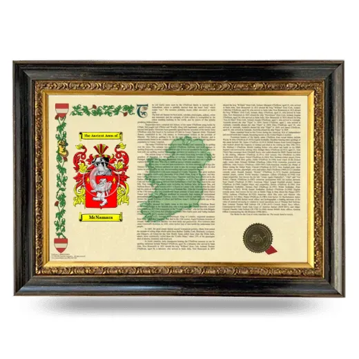 McNamara Armorial Landscape Framed - Heirloom