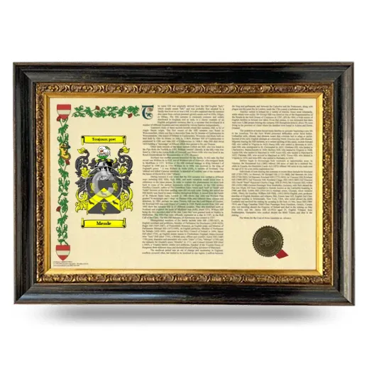 Meade Armorial Landscape Framed - Heirloom